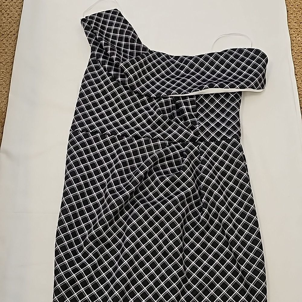 Asos curve plaid stretchy dress size 14